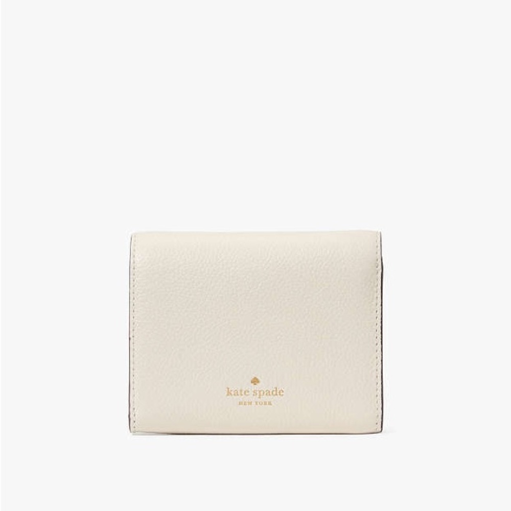 Kate Spade New York Kayla Small L-Zip Wallet in meringue
